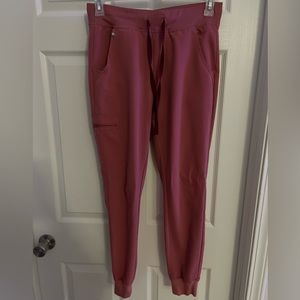 Figs rose Zamora jogger scrub pants size S